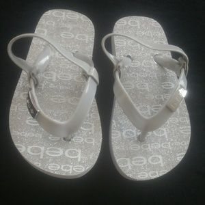 Toddler Bebe Flip Flops Size 8
